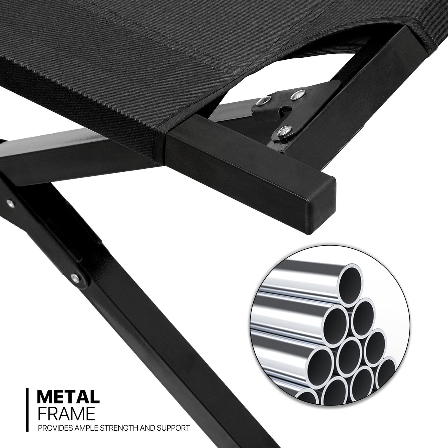 Folding Cot - 75'' Length - w/Carry Bag