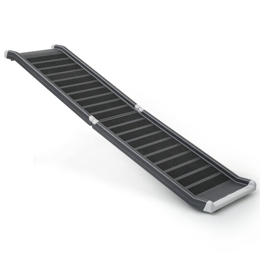 Folding Pet Ramp 63"x14.5" - Black