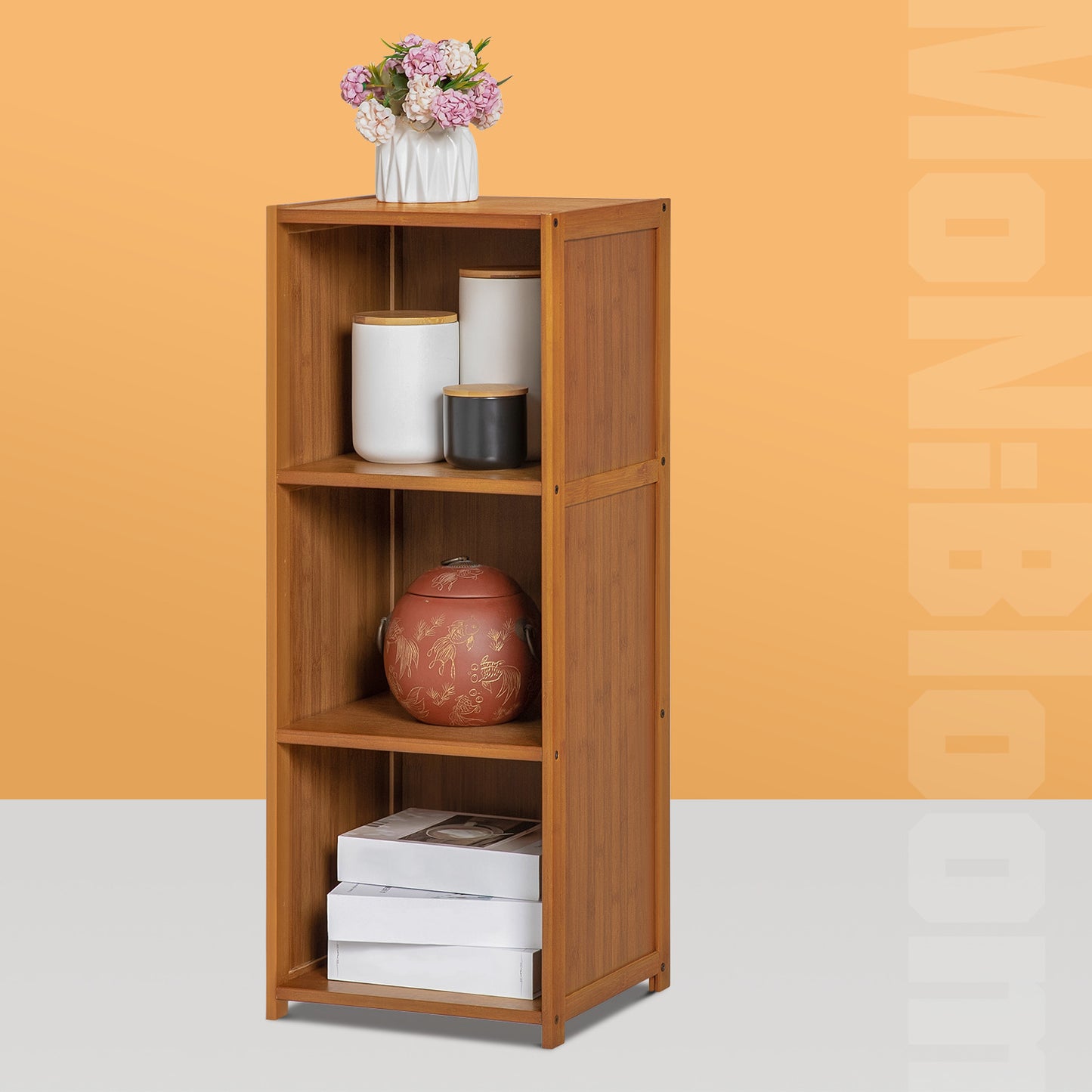 Doorless Bookcase - Brown