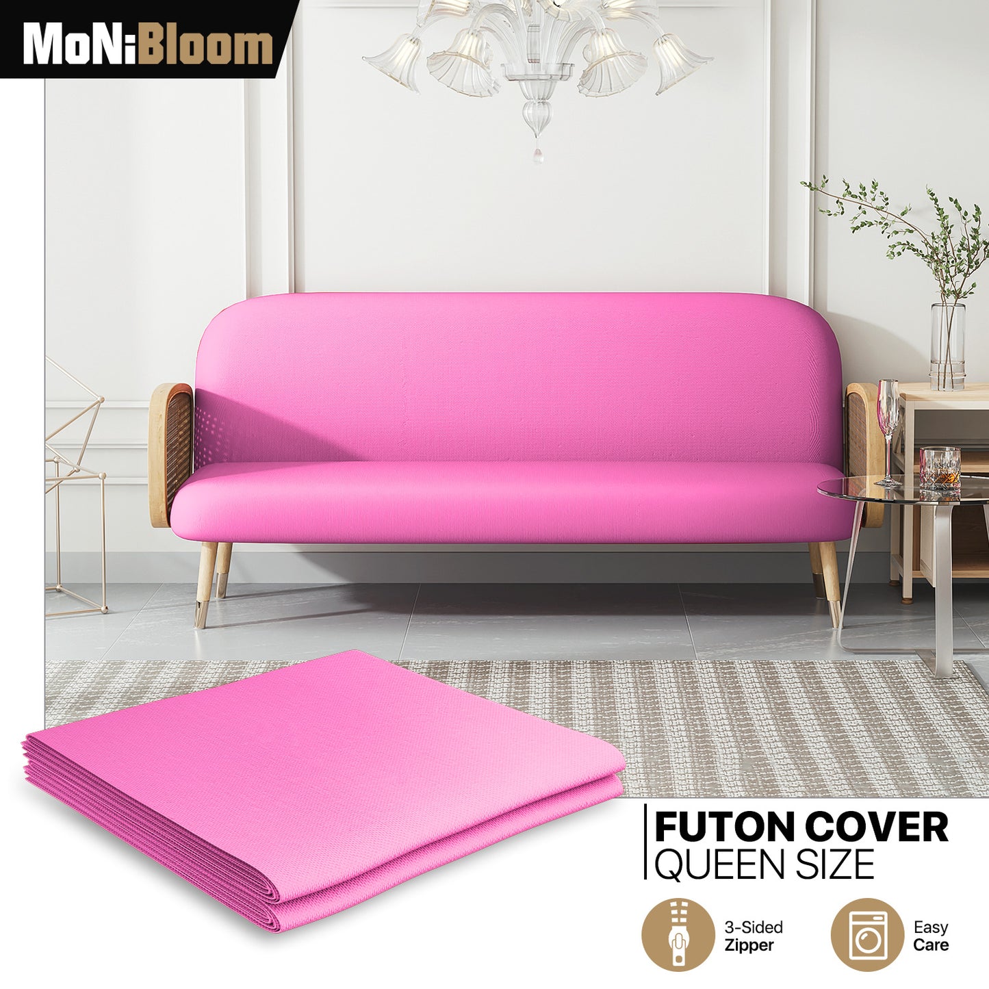 Futon Cover - Polyester - Queen Size 60"x80"x2"