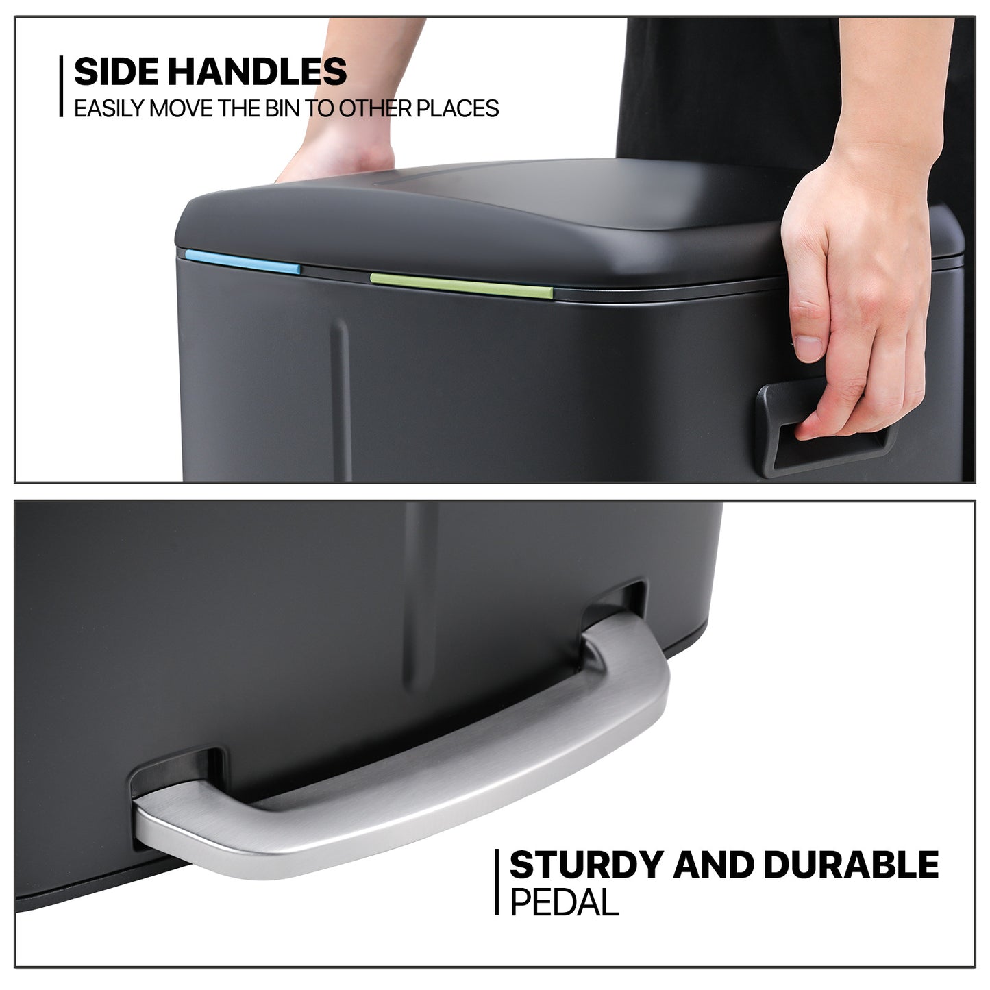 Step-On Trash Bin - 20L + 20L