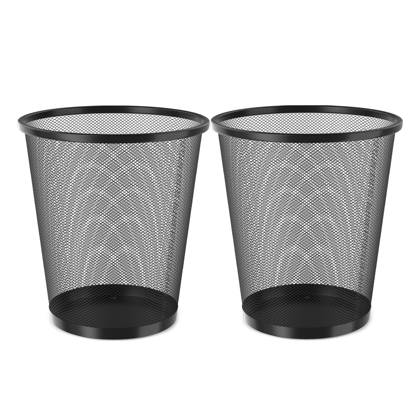 5 Gallon Trash Can - 2 Pieces - Round Mesh Metal - Open-Top