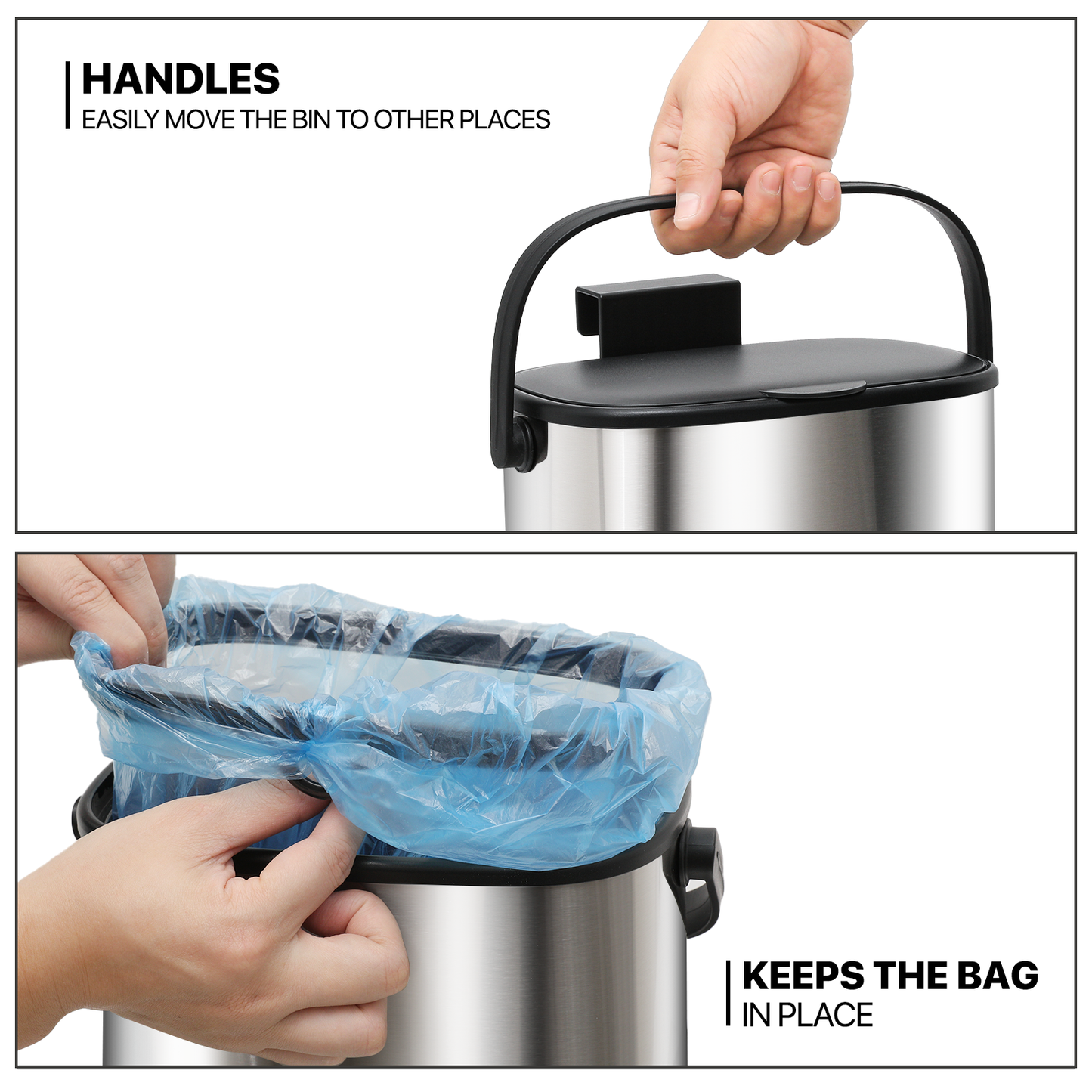1.3 Gallon Hanging Trash Can