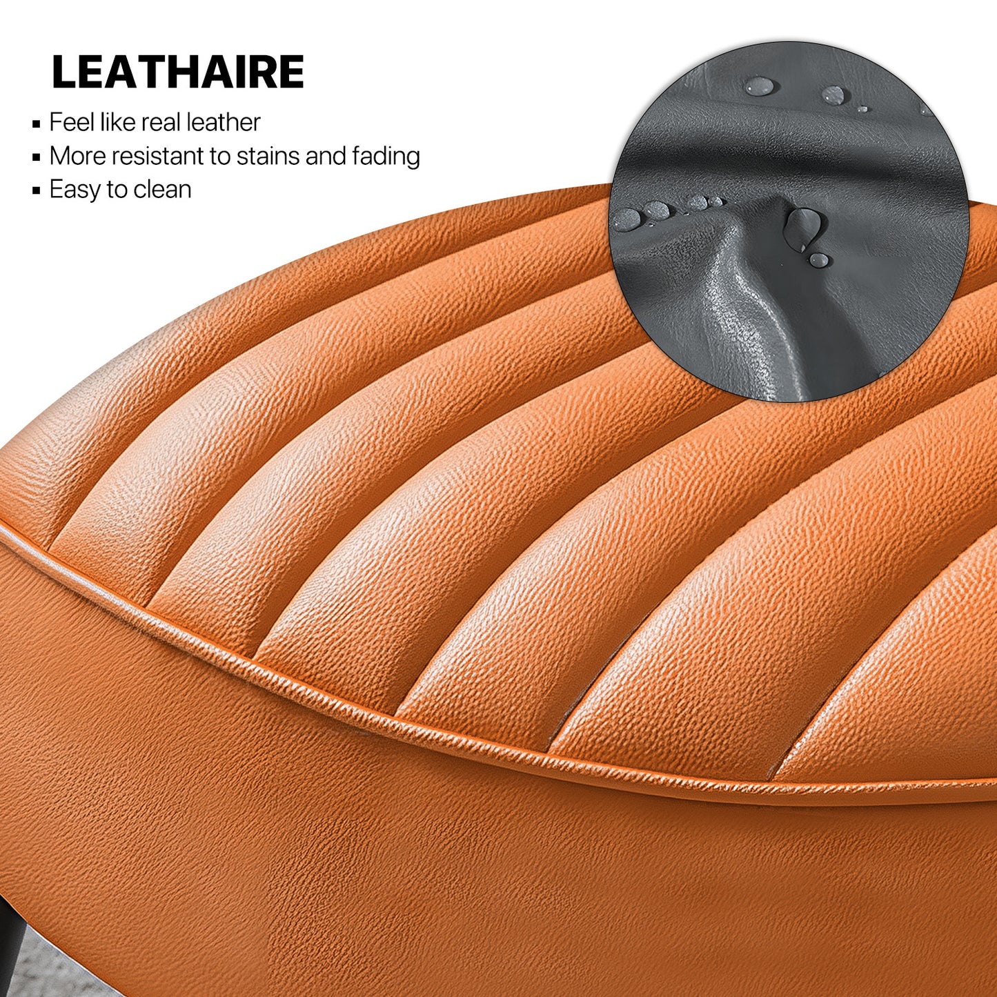 Laux Leather Accent Chair - Single Sofa - 30" Width