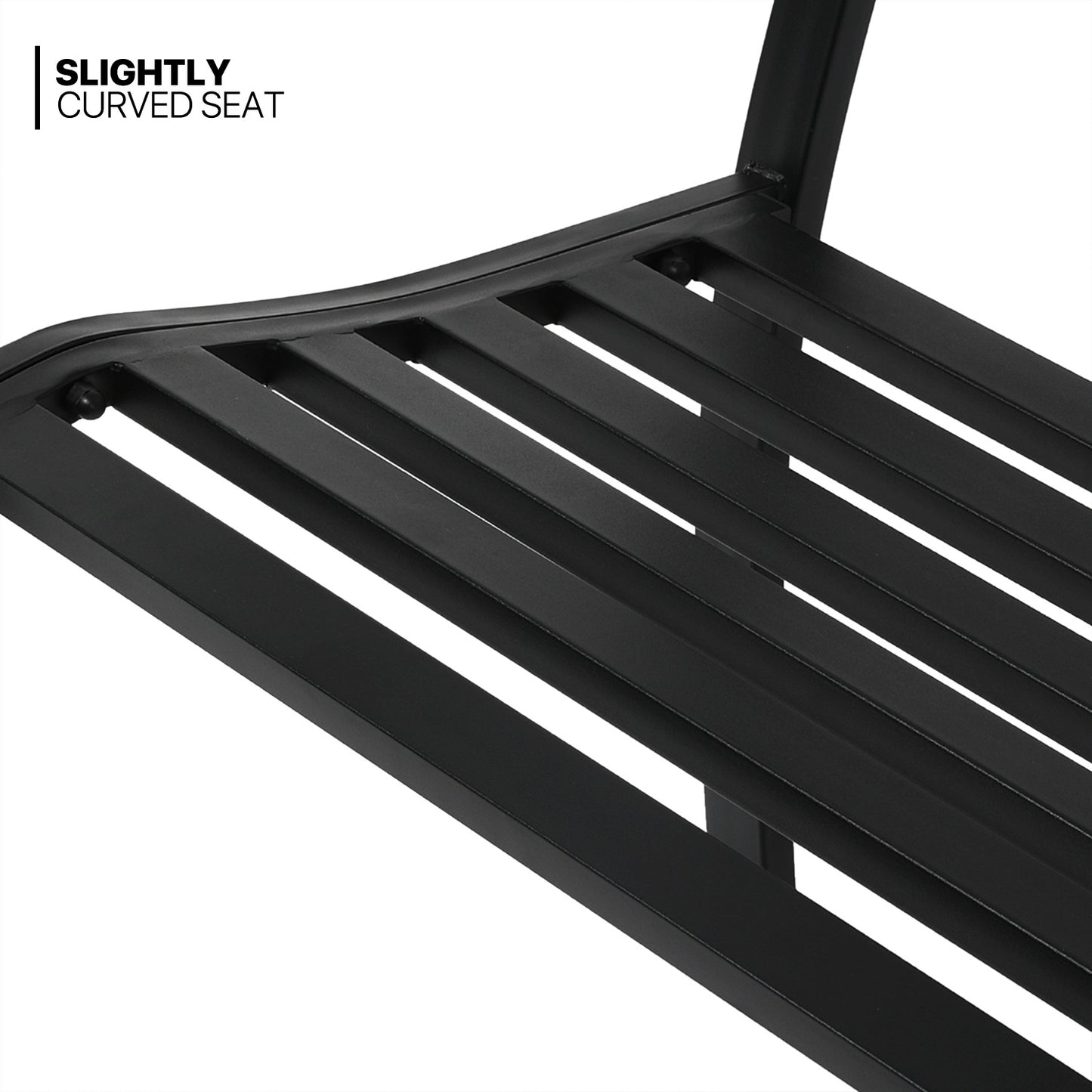 Iron Patio Garden Bench 50"x21"x34.5"
