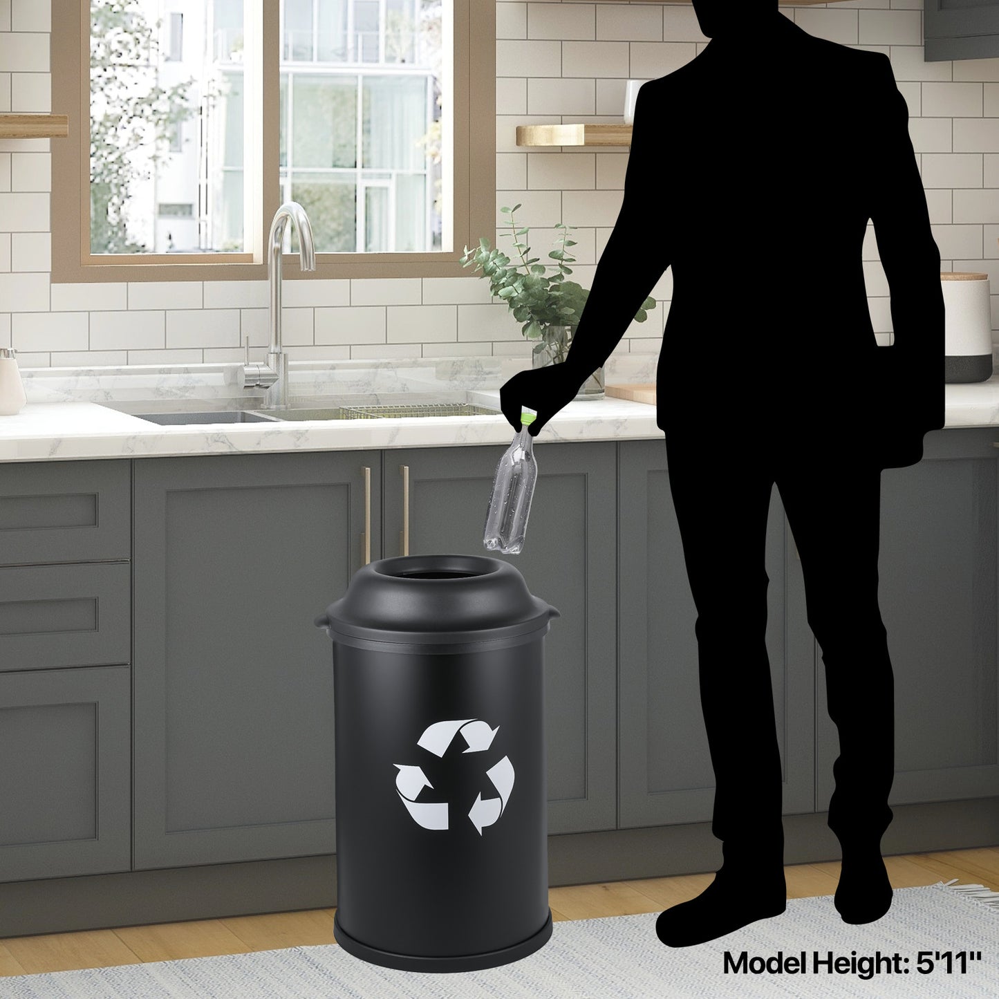 Dome Top Trash Bin - 50L