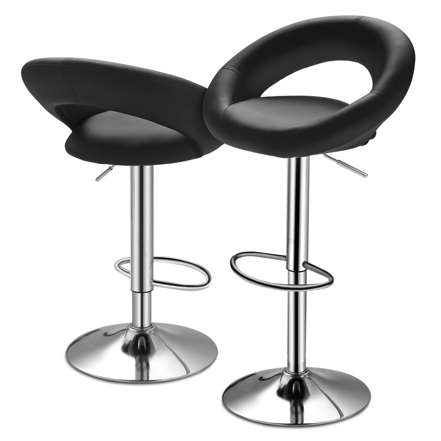 Round Seat Bar Stool 2 Pcs
