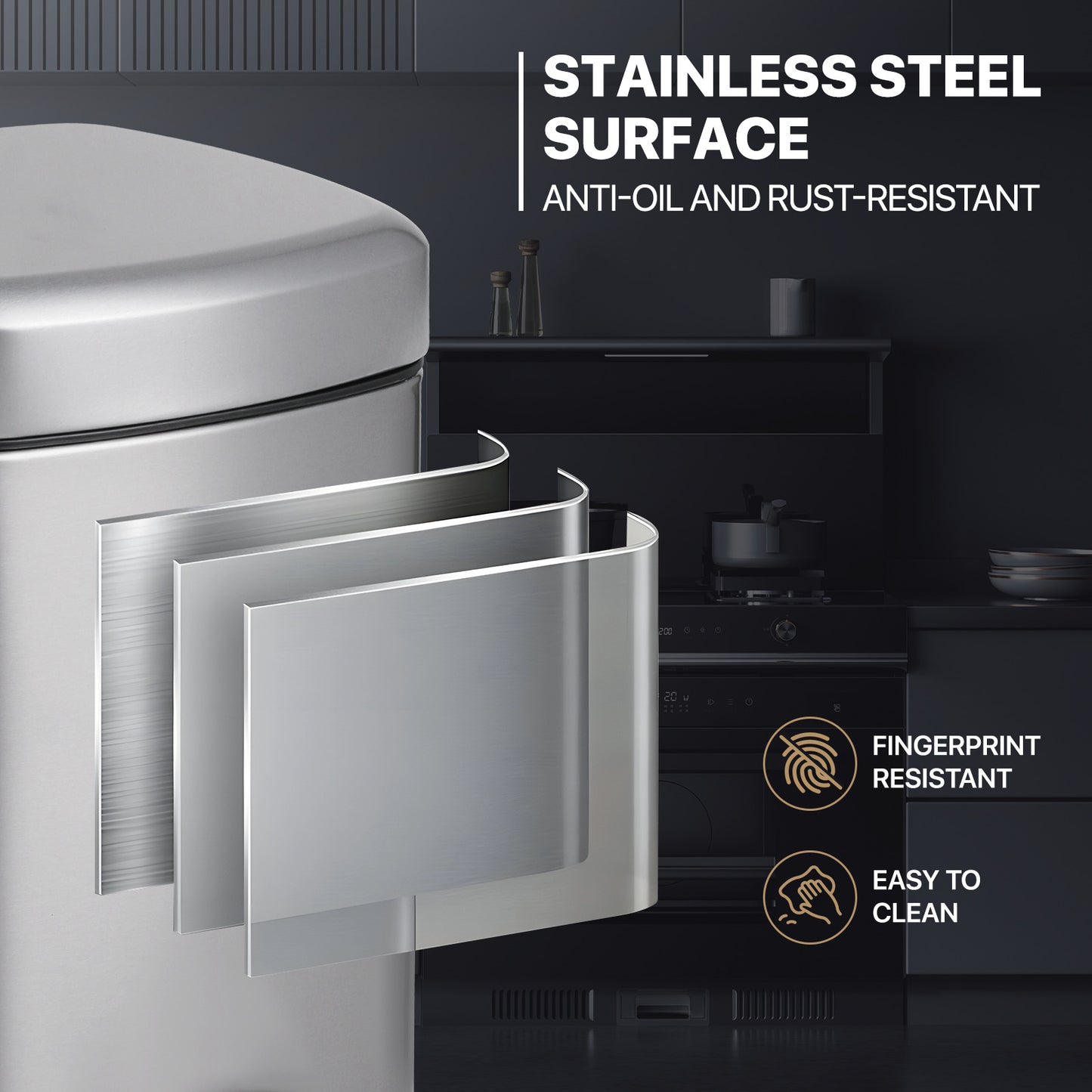 6L Step On Trash Bin
