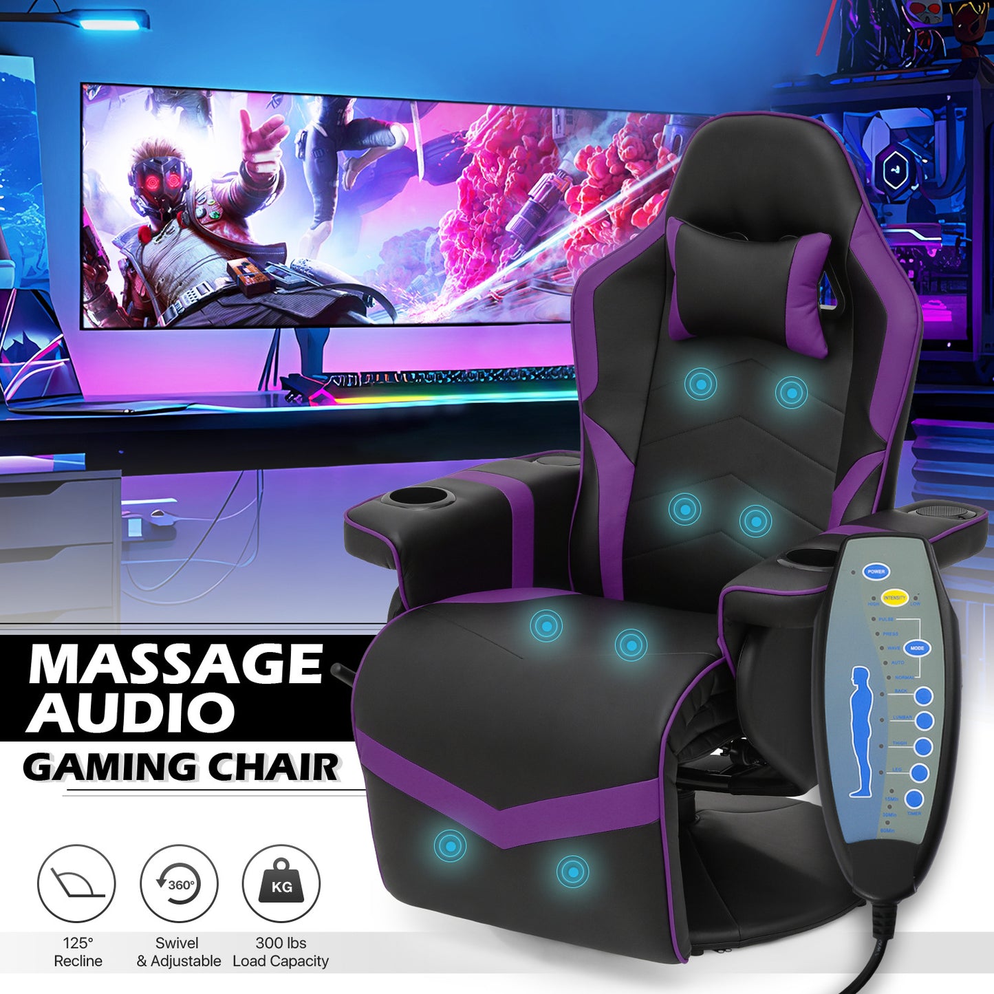 Massage Reclinable Computer Chair #002