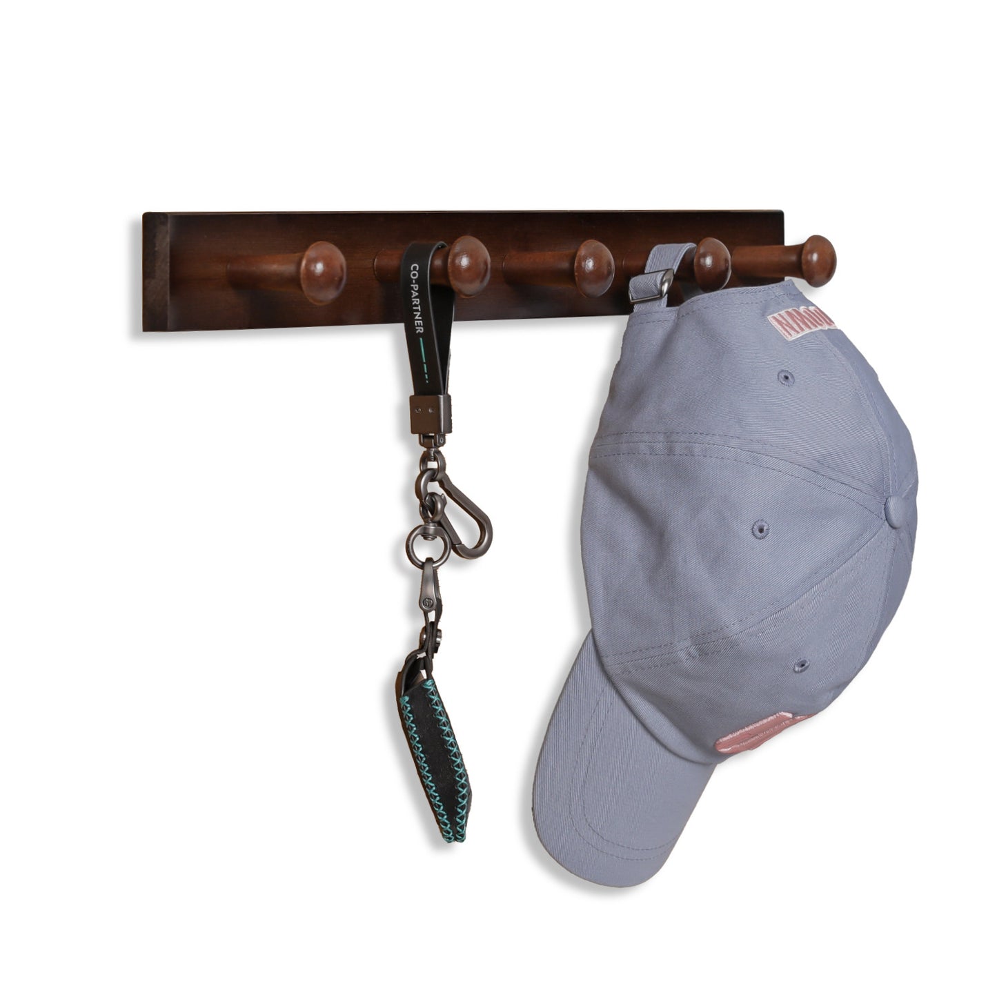 Wall Mounted Coat Hook - Brown