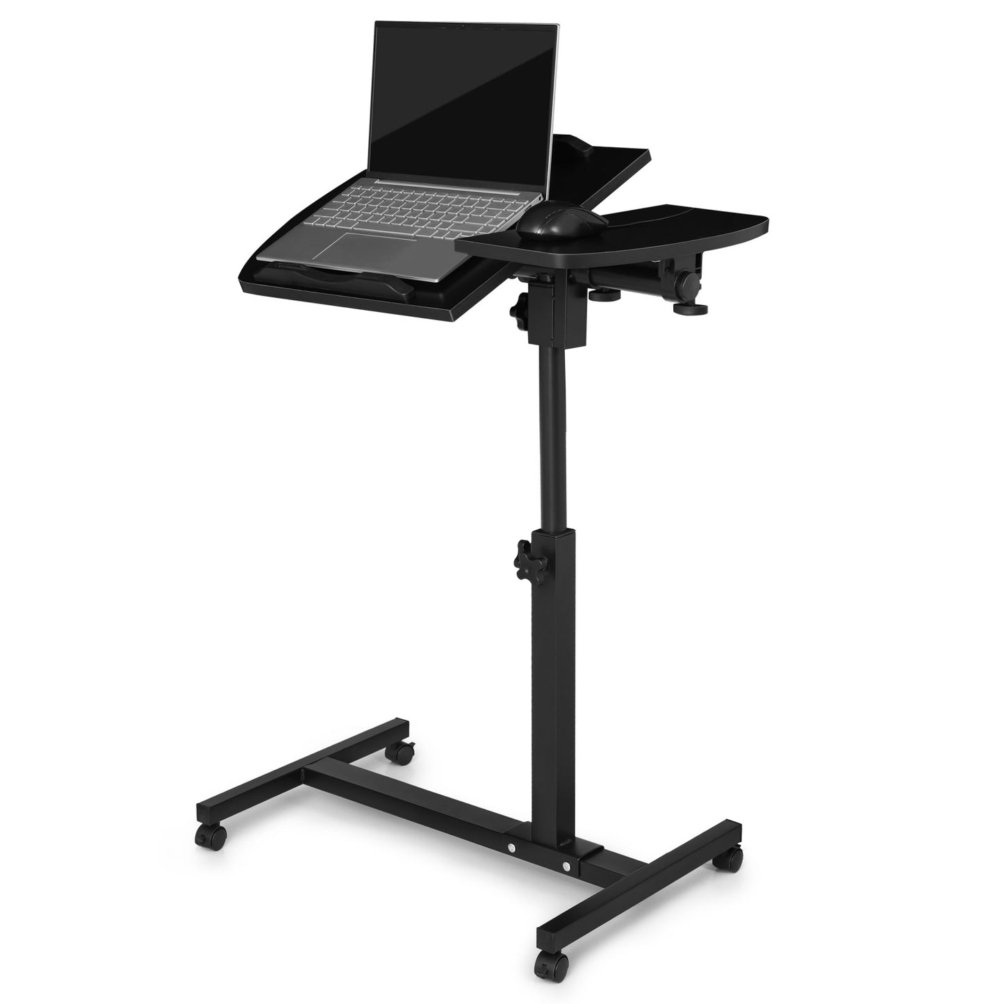 Rolling Lifting Computer Desk 16"x23.5"x35.5" - Adjustable Tilt