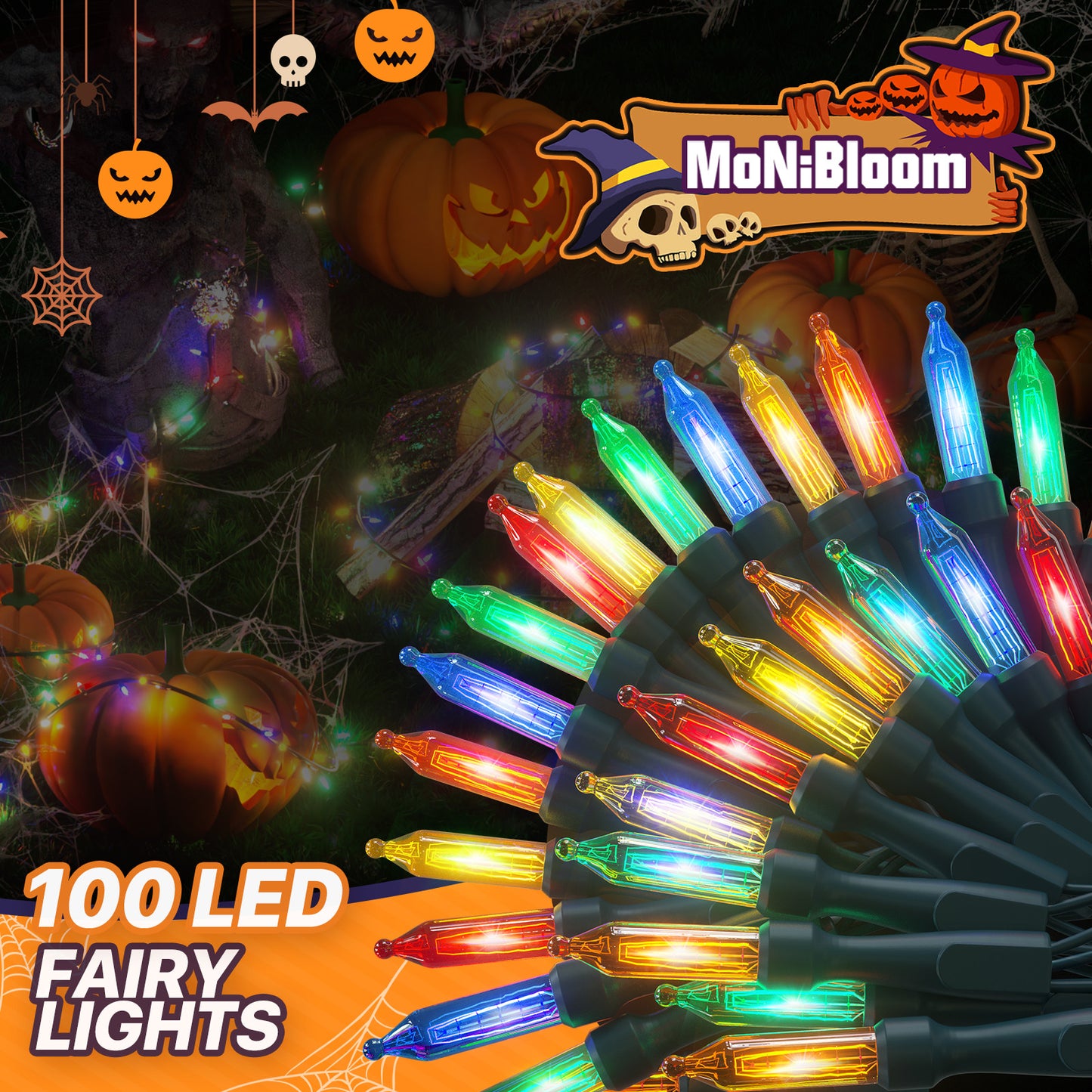 LED String Fairy Light - 100 Bulbs, 33 Ft - 8 Modes - Connectable