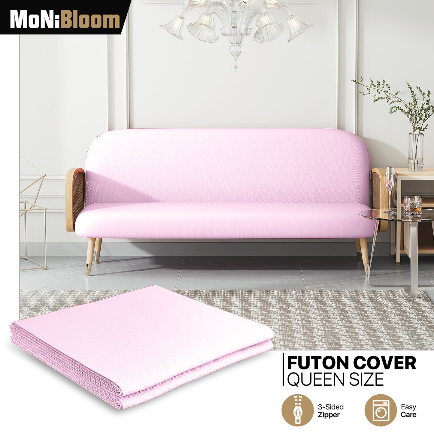 Futon Cover - Polyester - Queen Size 60"x80"x2"