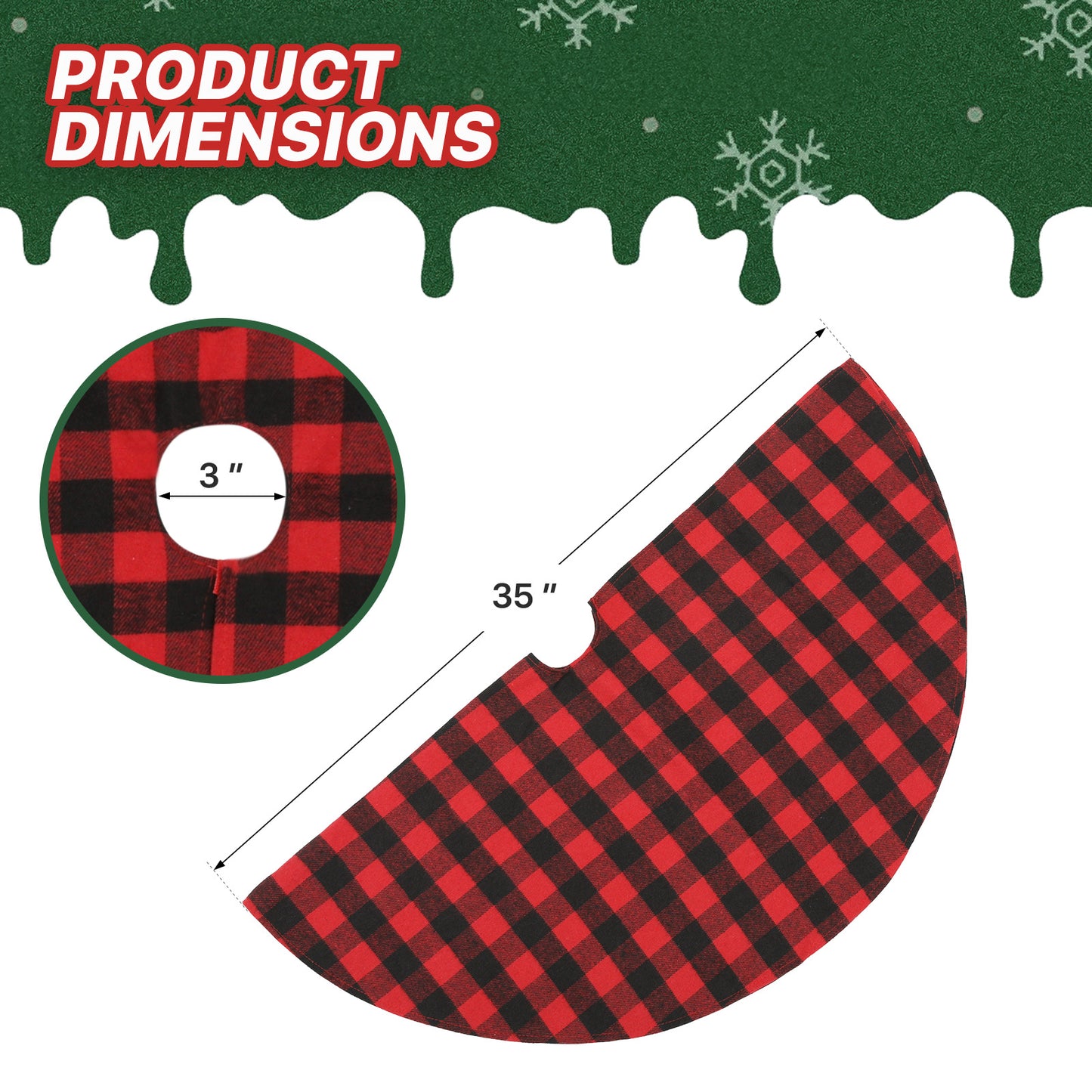 Cotton Plaid Tree Skirt