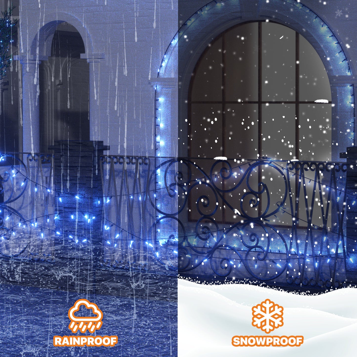 LED String Fairy Light - 100 Bulbs, 33 Ft - 8 Modes - Connectable