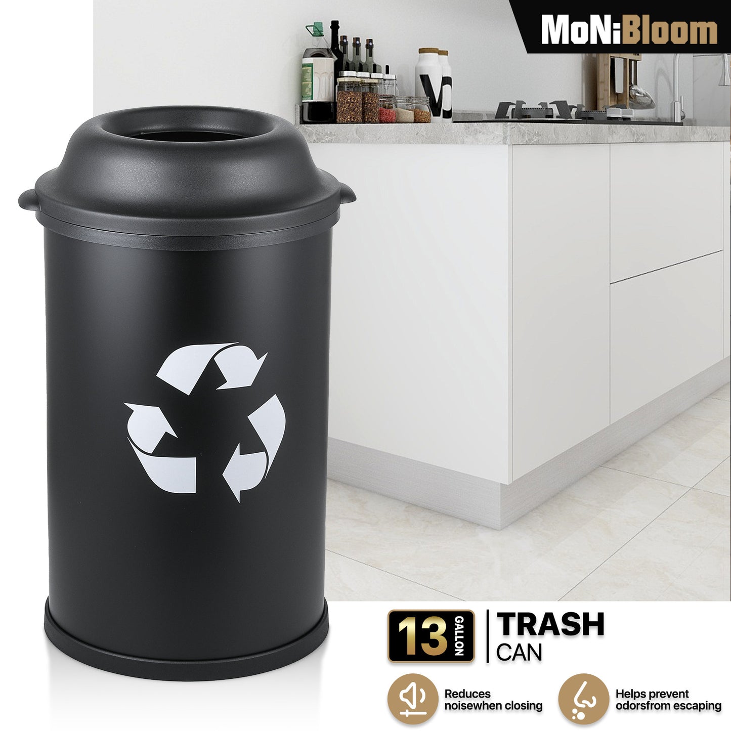 Dome Top Trash Bin - 50L