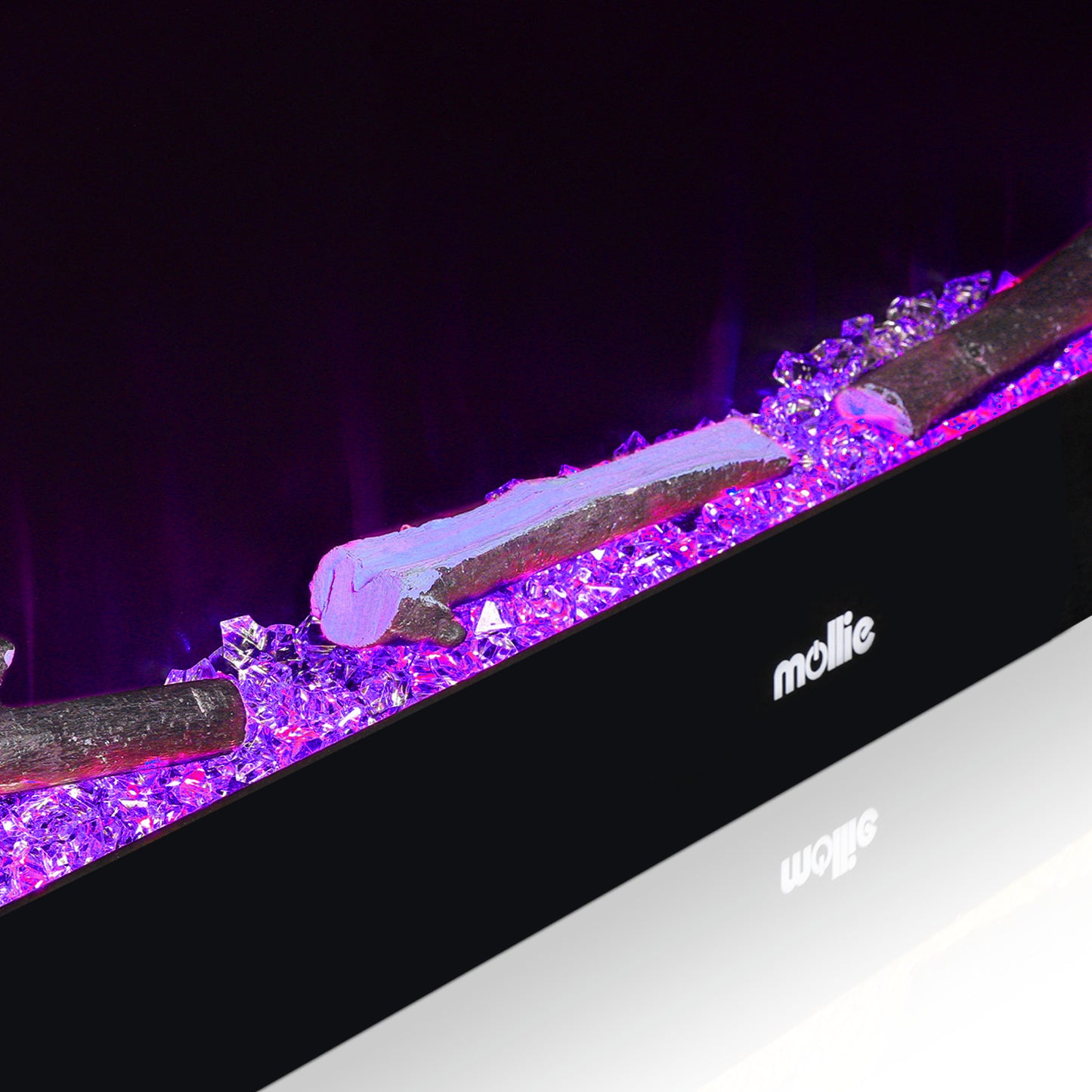 36" Wall Mounted Electric Fireplace - 1400W Space Heater - 8 Flame Colors 4 Brightness Level - with Remote