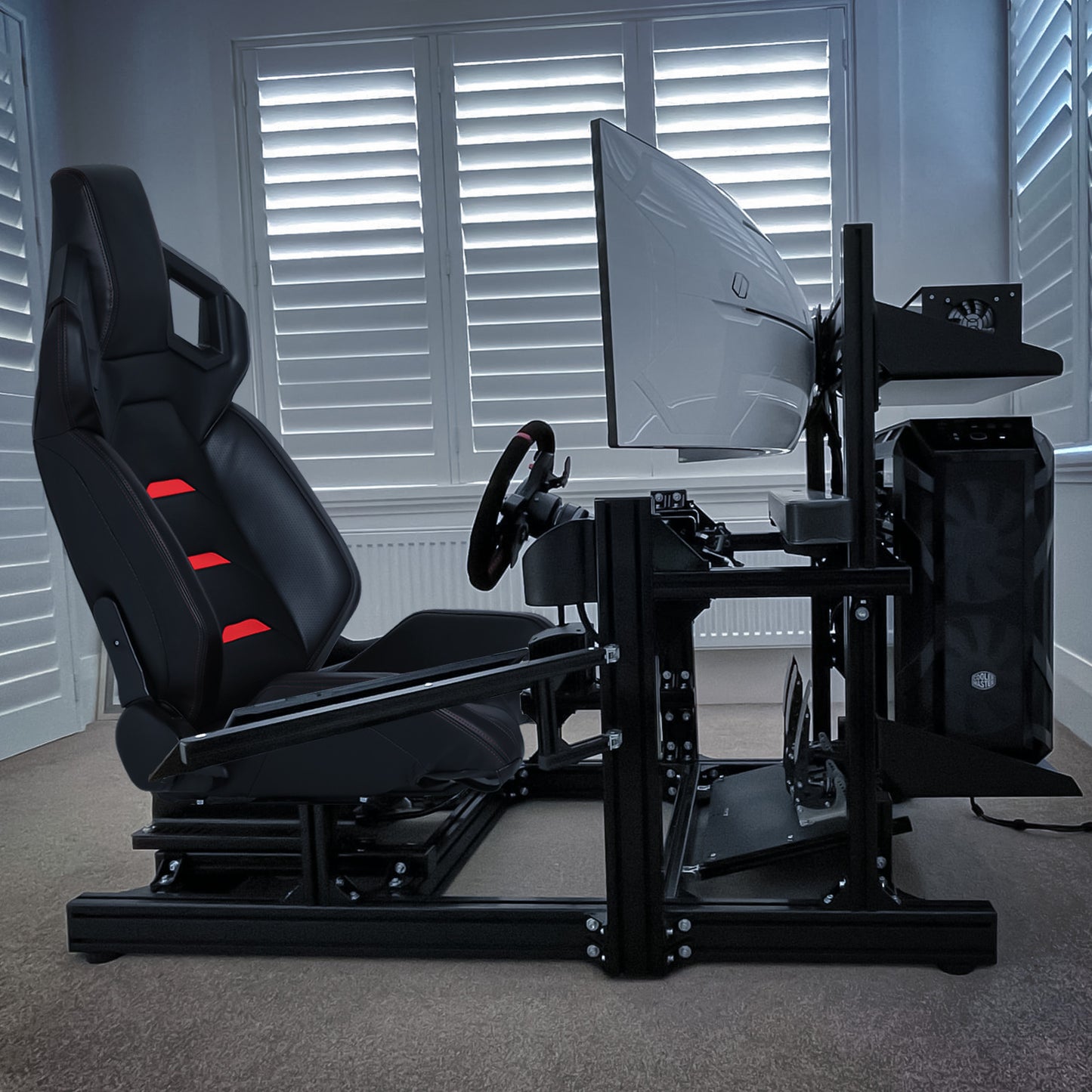PU leather Gaming Seat - Red - For Racing Simulator