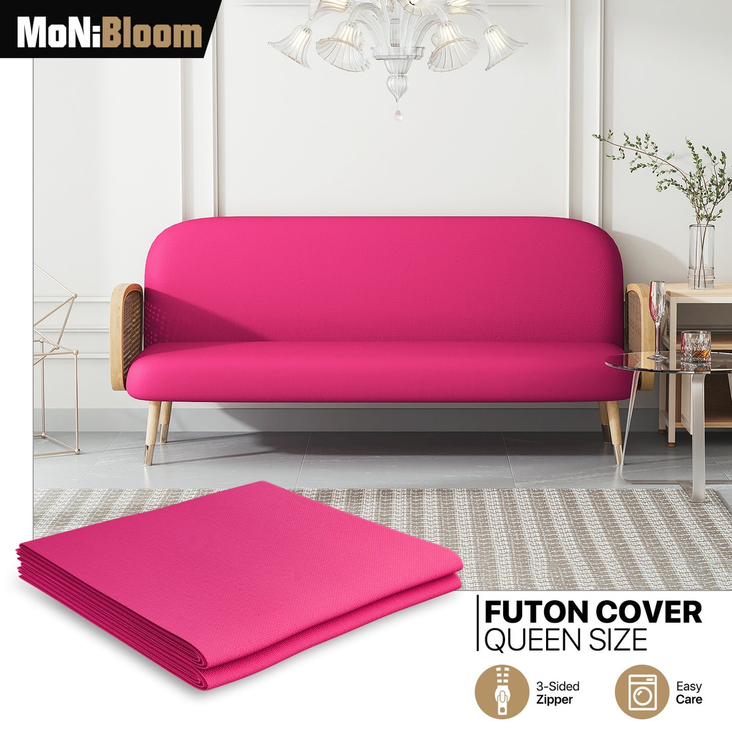 Futon Cover - Polyester - Queen Size 60"x80"x2"