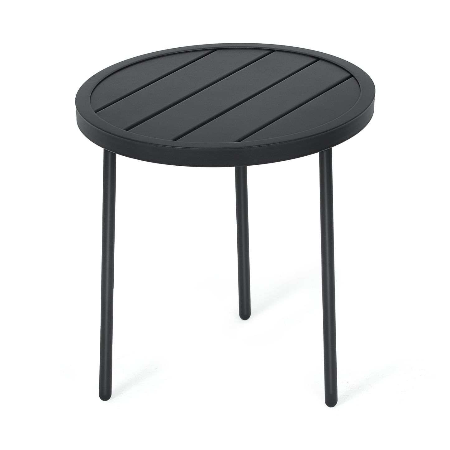 Steel Round Table - Diameter 18''- Black