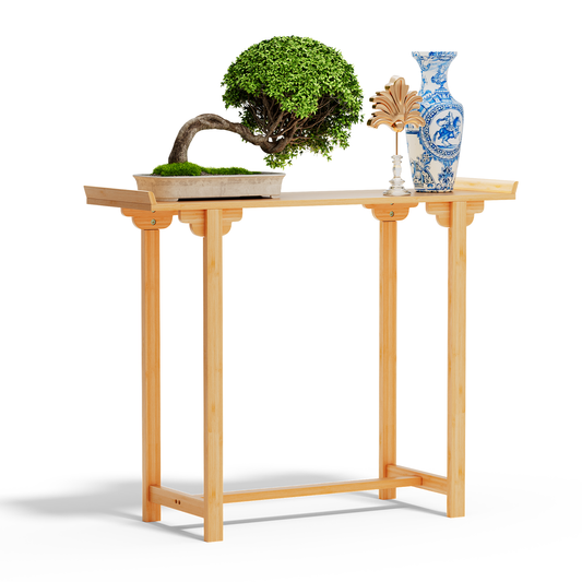 40" Width Bamboo Entryway Table - Brown