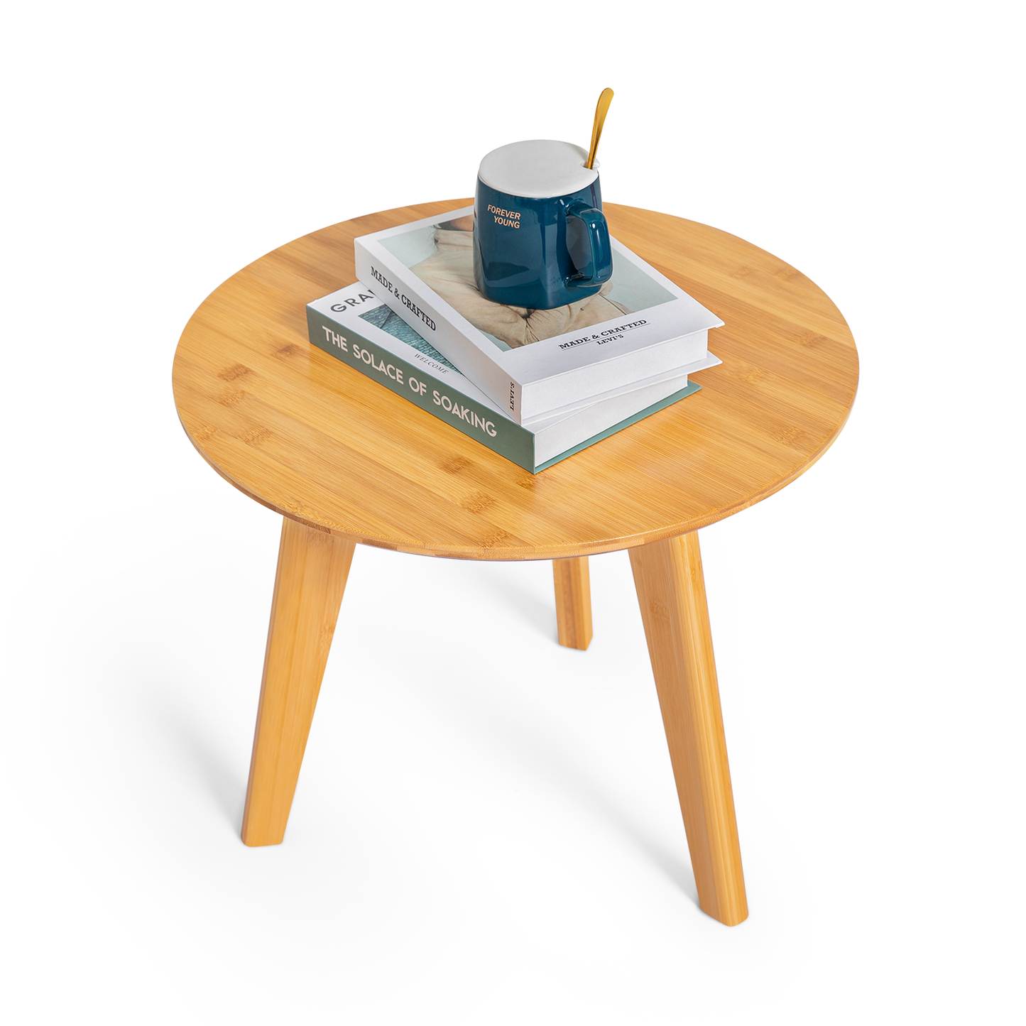 Round Shape End Table - Natural