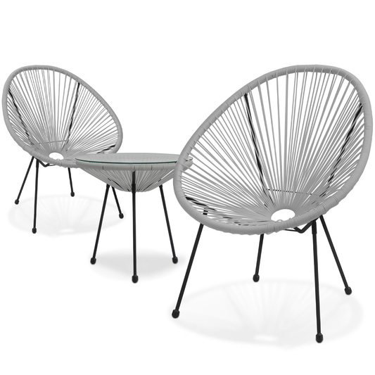 GARDEN PATIO SET-2 CHAIR 1 TABLE