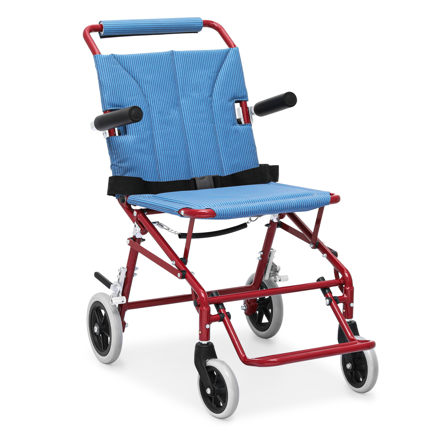 Transport Wheelchair - Red - Can Be Carry-on Plane