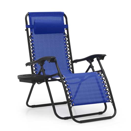 Lounge Chair - 25" Seat Width - Adjustable Back Rest 95°-140° - w/ Tray & Headrest
