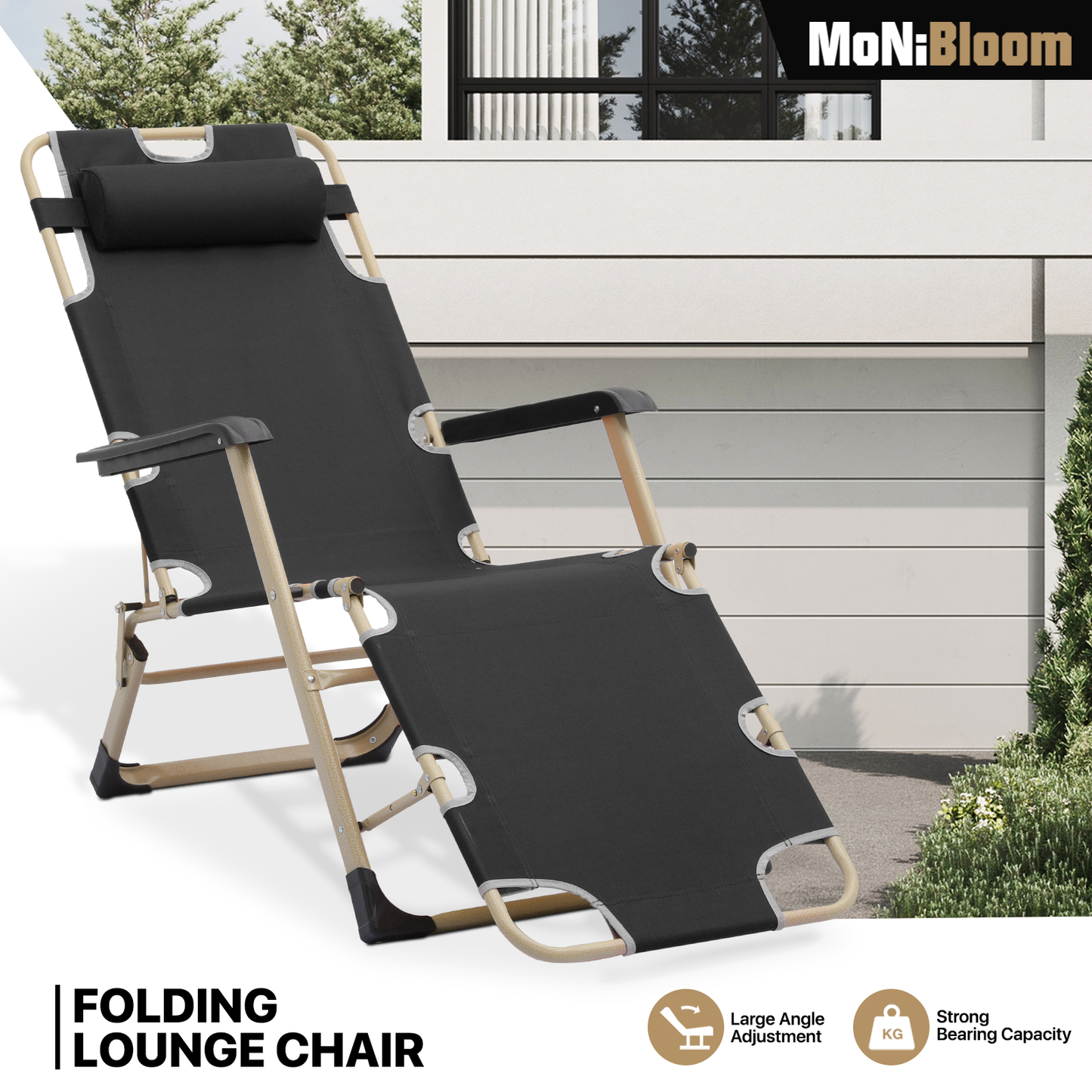 Folding Patio Chair - Oxford Fabric