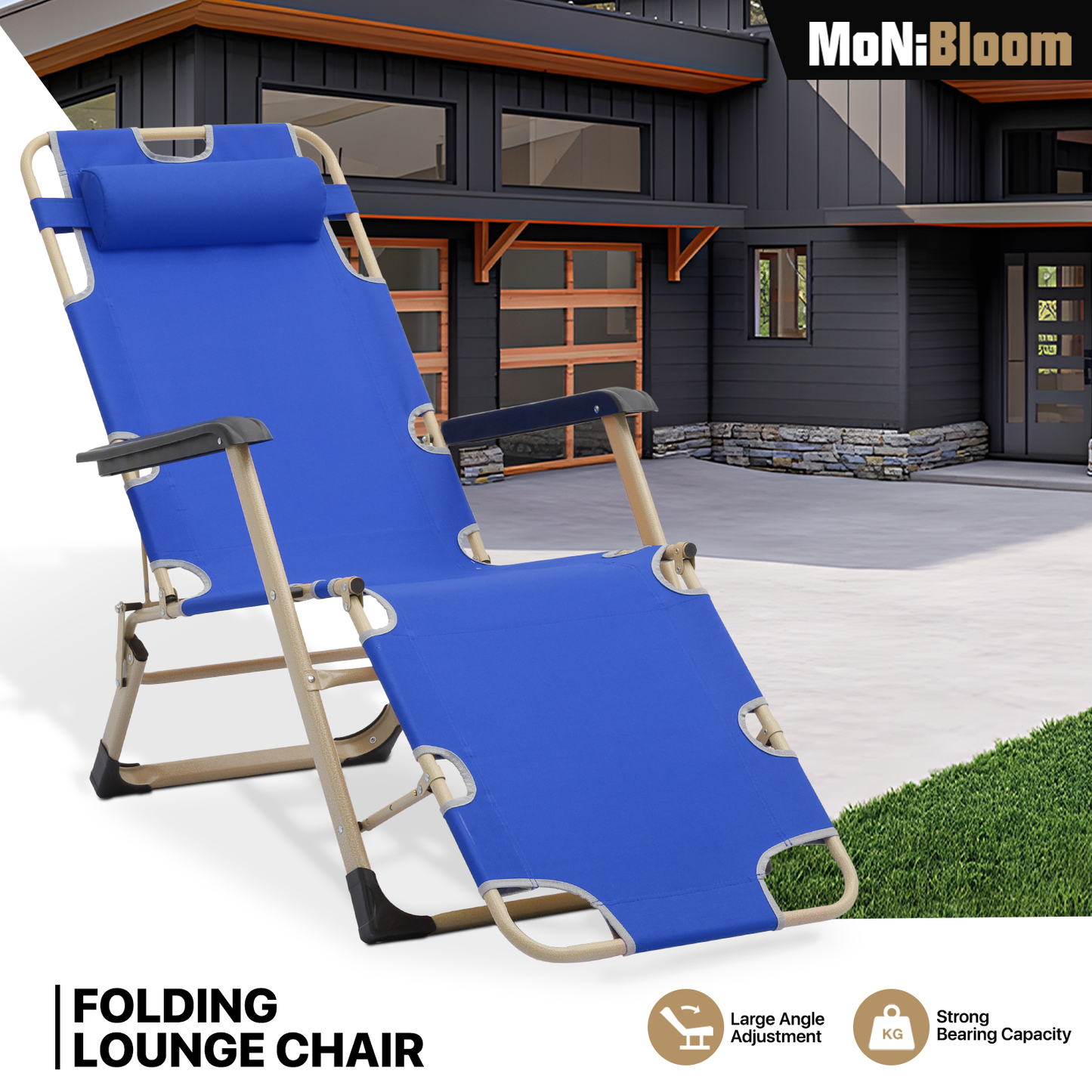 Folding Patio Chair - Oxford Fabric