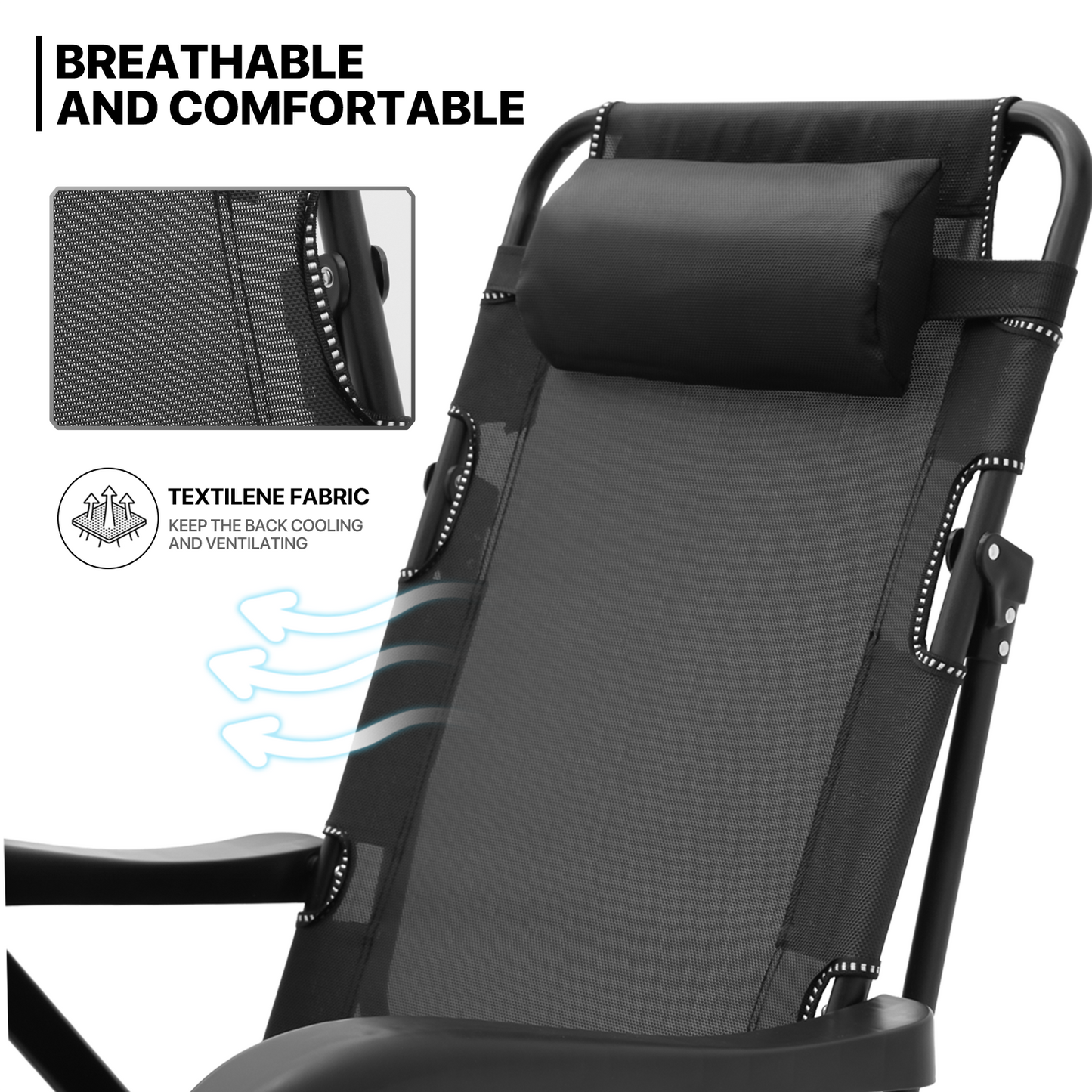 Lounge Chair - 29" Seat Width - Adjustable Backrest 95°-180° - w/ Headrest & Foot Pads