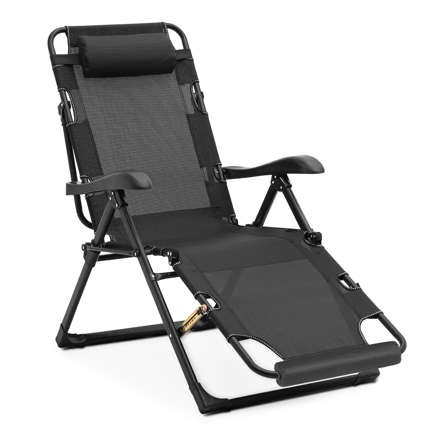 Lounge Chair - 27" Seat Width - Adjustable Backrest 95°-180° - w/ Headrest & Foot Pads