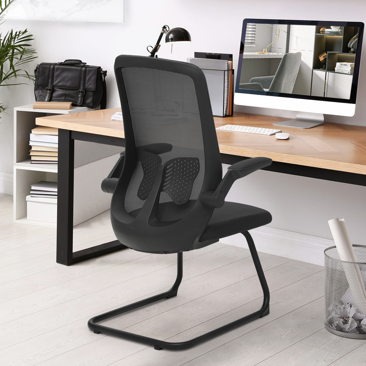 Mesh Slad Base Guest Chair