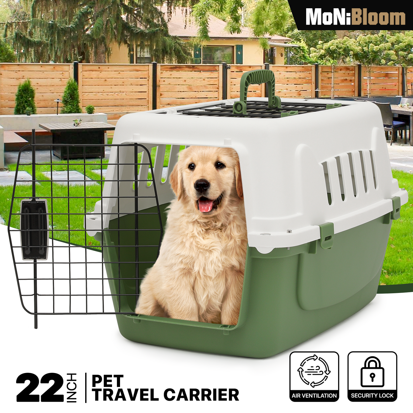 22" Pet Hard Sided Travel Carrier