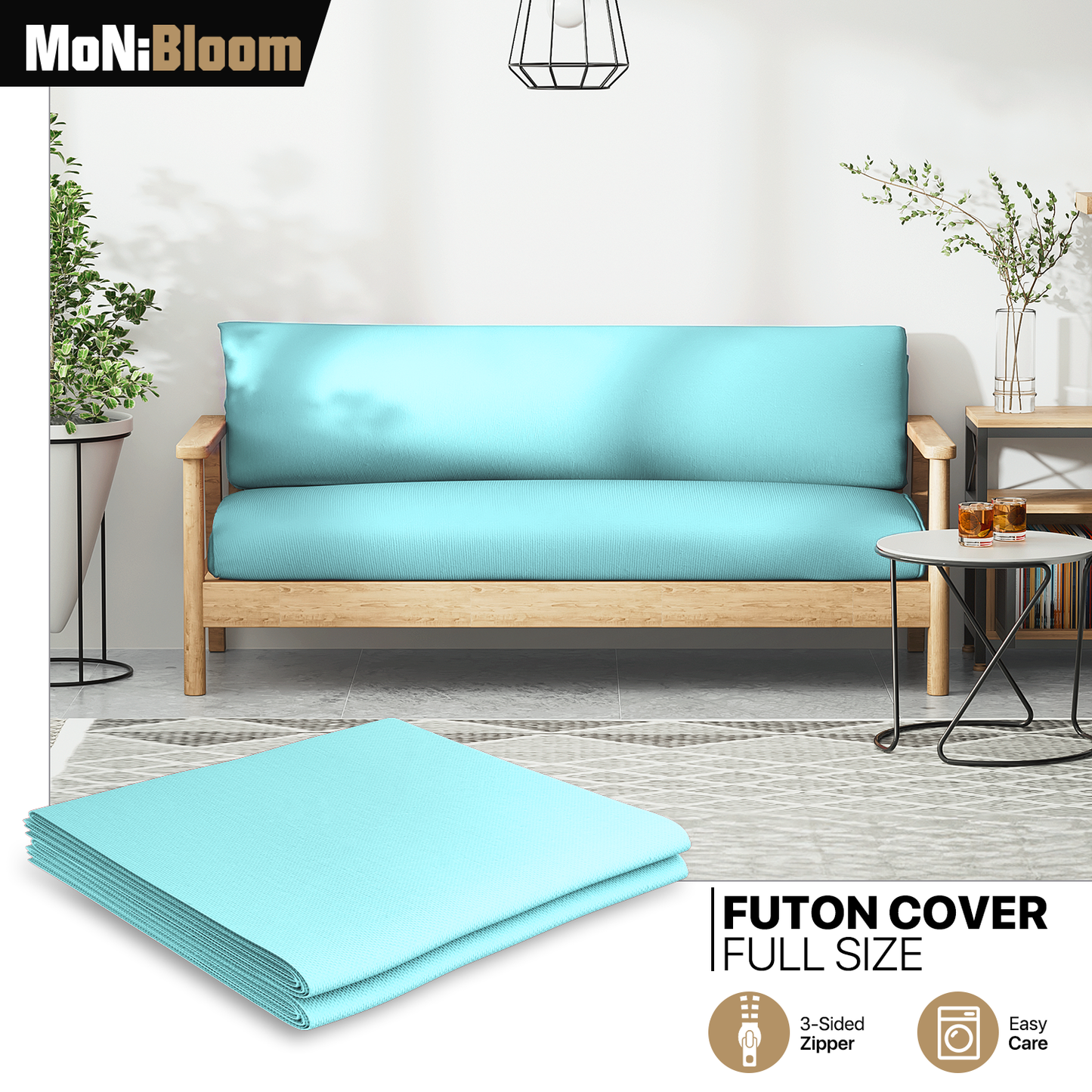 Futon Cover - Polyester - Full Size 54"x75"x2"