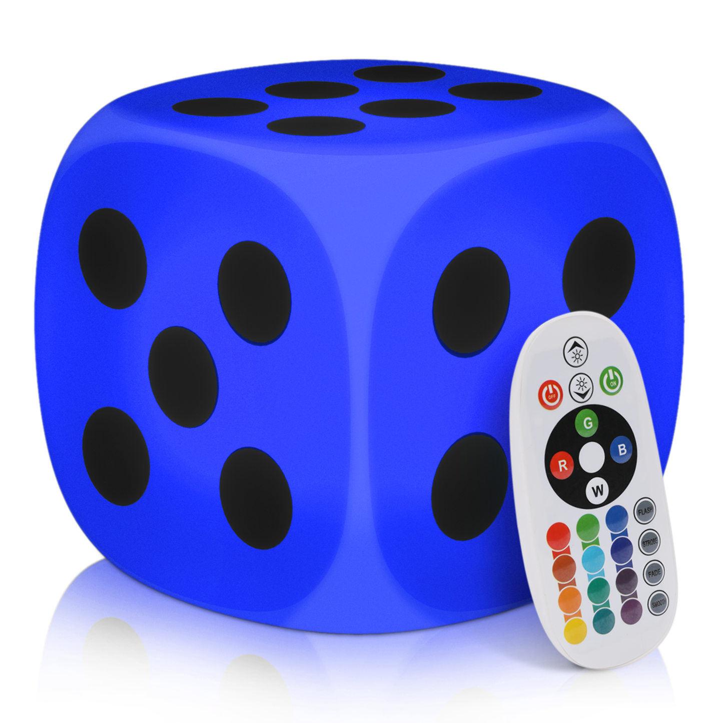 LED - Stool - Dice Cube - 16 Colors Remote Control