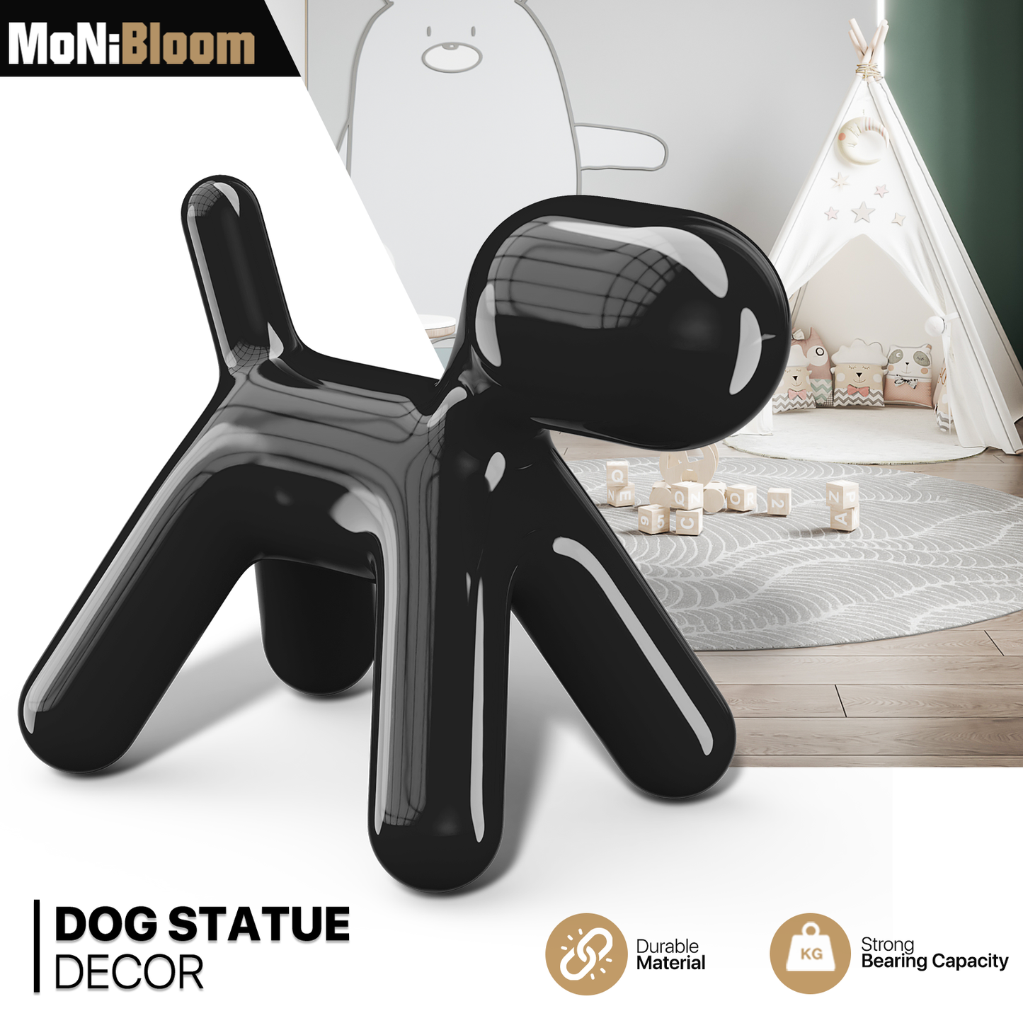 Cartoon Puppy Figurine Dog Statue Modern Creative Europe Style Home Décor