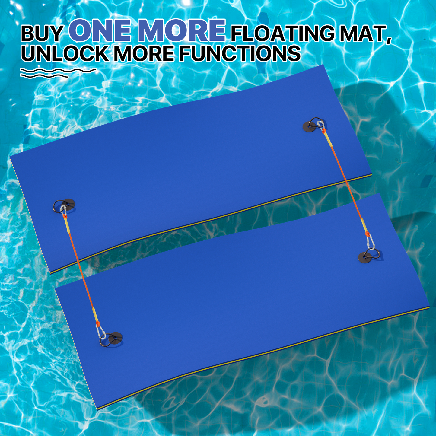 7 * 3 ft Water Floating Mat