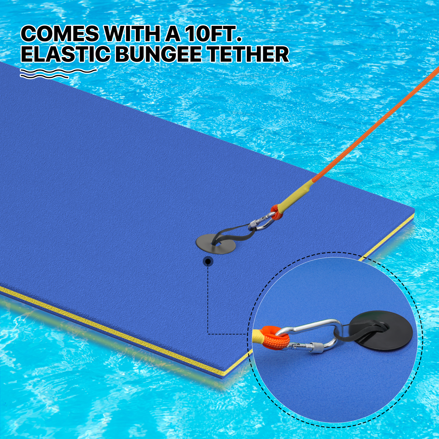 7 * 3 ft Water Floating Mat