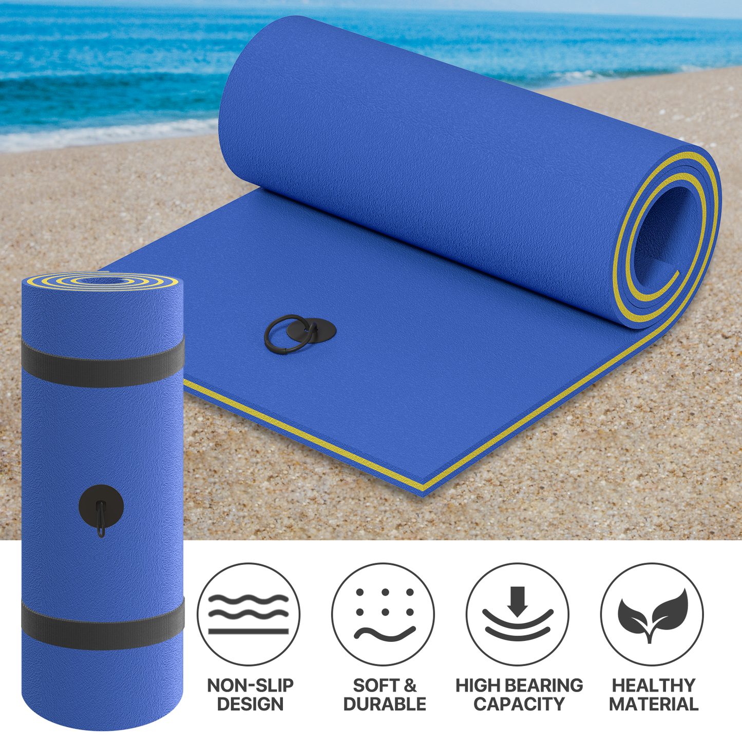 7 * 3 ft Water Floating Mat