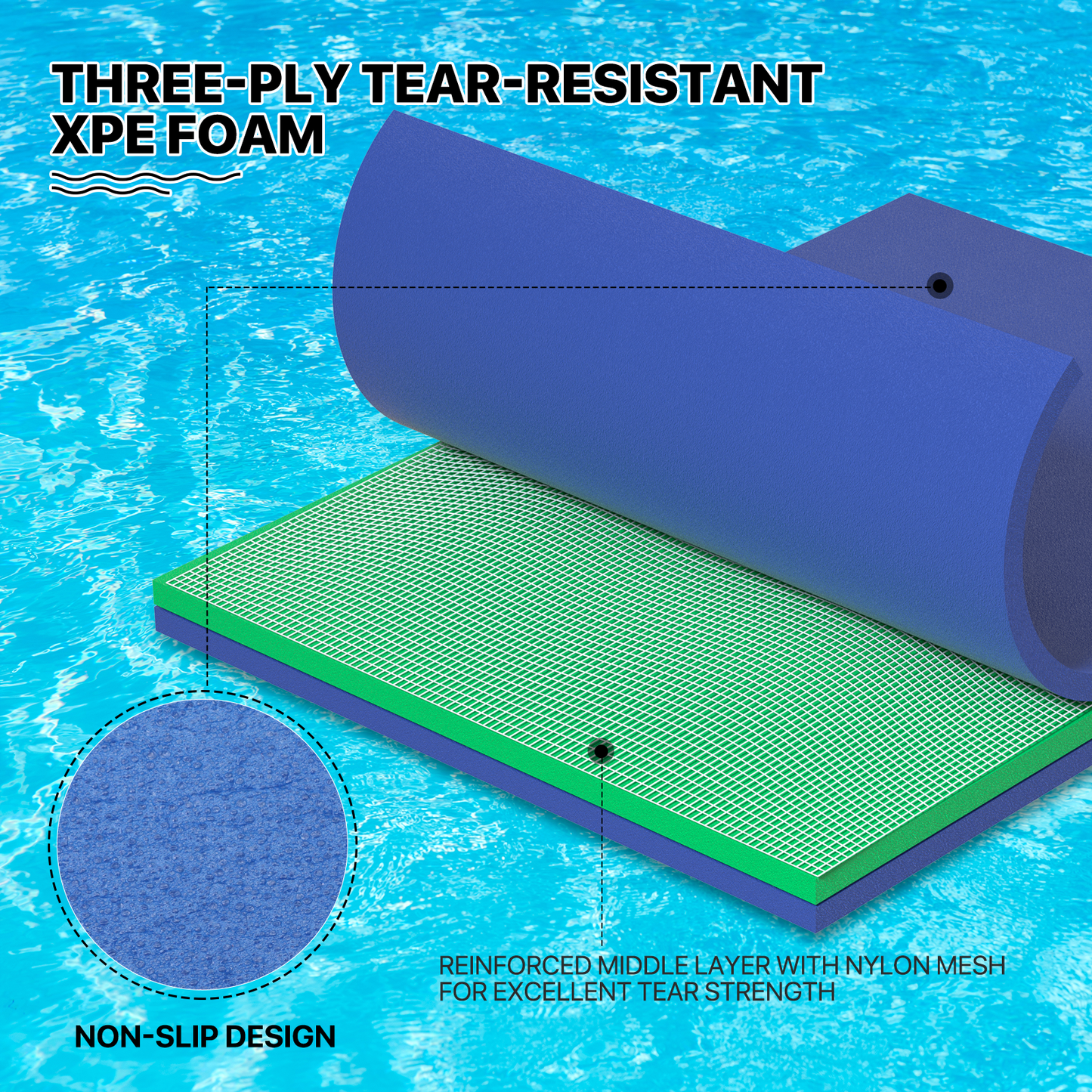8 * 6 ft Water Floating Mat