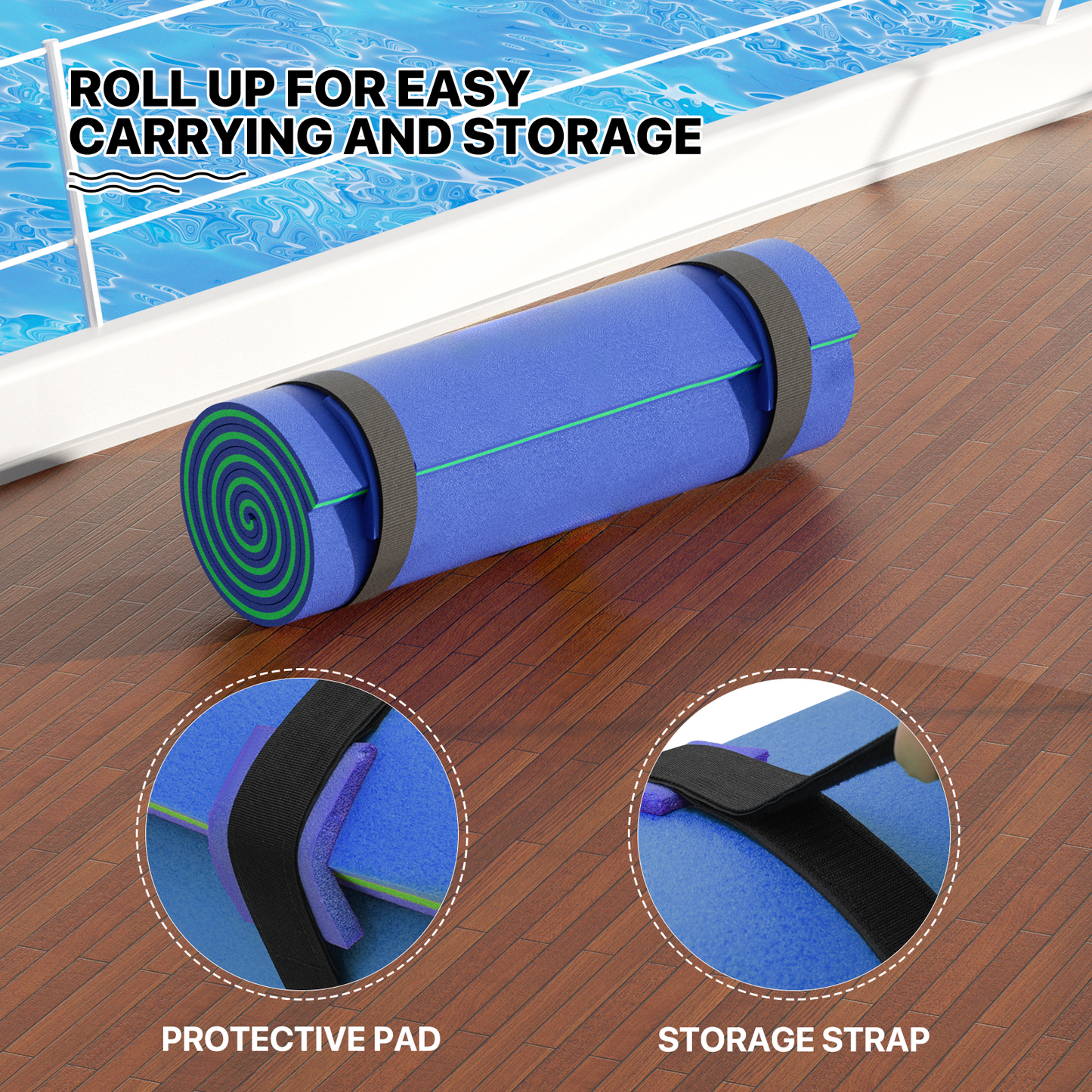 8 * 6 ft Water Floating Mat