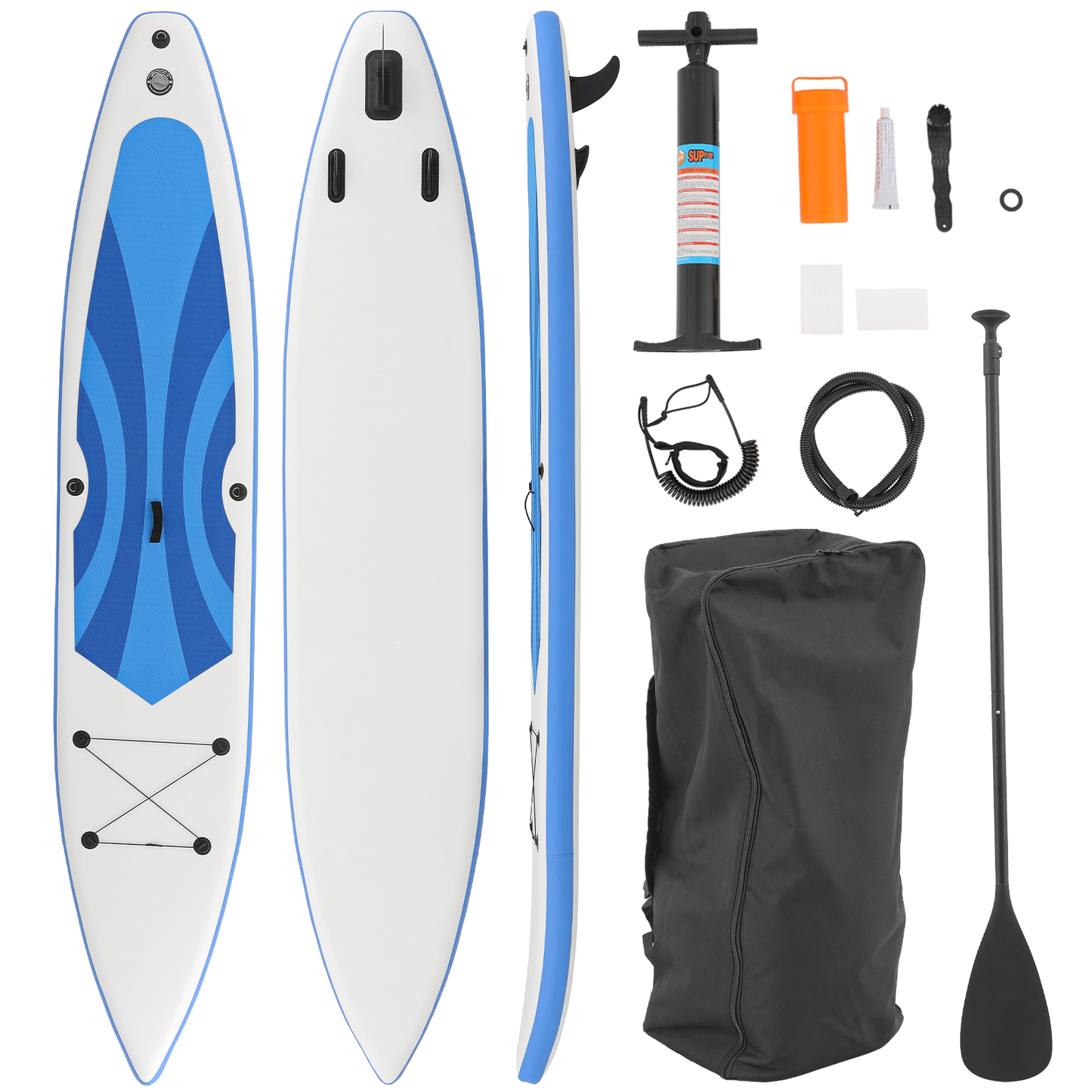 13.75ft Stand Up Paddle Board - PVC Material -Displacement 330L, Max Load Capacity 397 lb, Max Air Pressure 15PSI