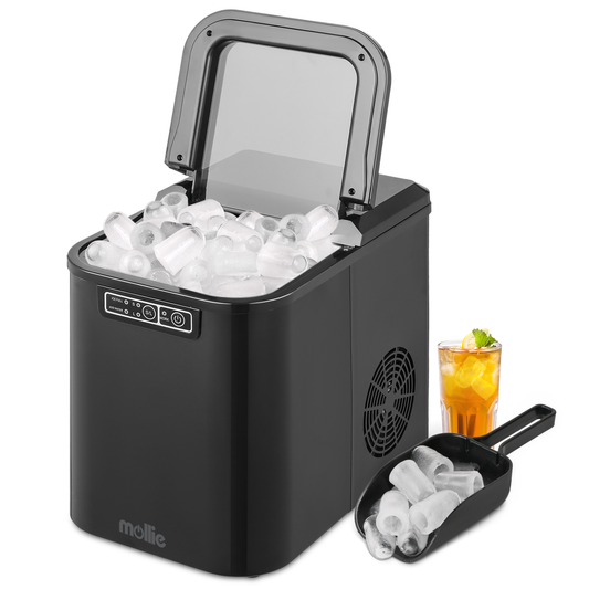 Ice Maker Machine - 2.2L Storage Tank - Bullet Shape - 22lbs/ 24hrs - with Scoop