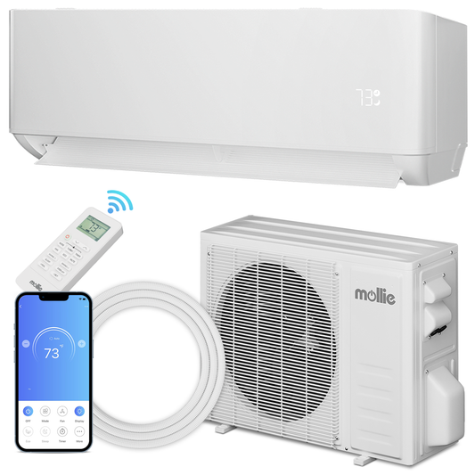 18000 PTU Ductless Mini Split Heat Pump Set