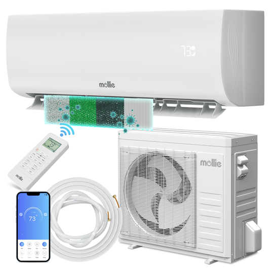 36000 BTU Split Air Conditioner - Cooling & Heating Function- WIFI APP Control - 4-in-1 filter