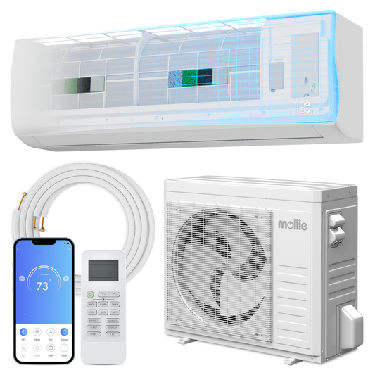 36000 BTU Split Air Conditioner - Cooling & Heating Function- WIFI APP Control - 4-in-1 filter