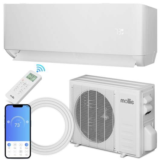 9000 PTU Ductless Mini Split Heat Pump Set