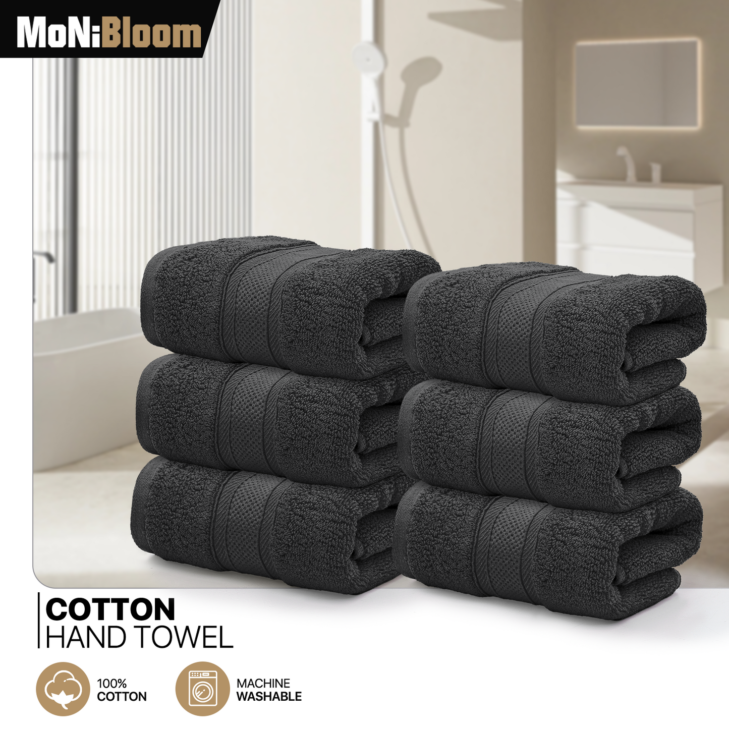 Towel - 6*Hand Towel - 16*28 inch